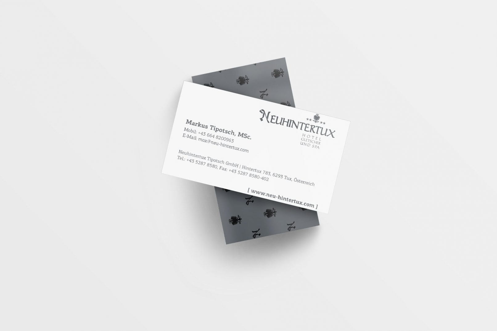 Neuhintertux Visitenkarten